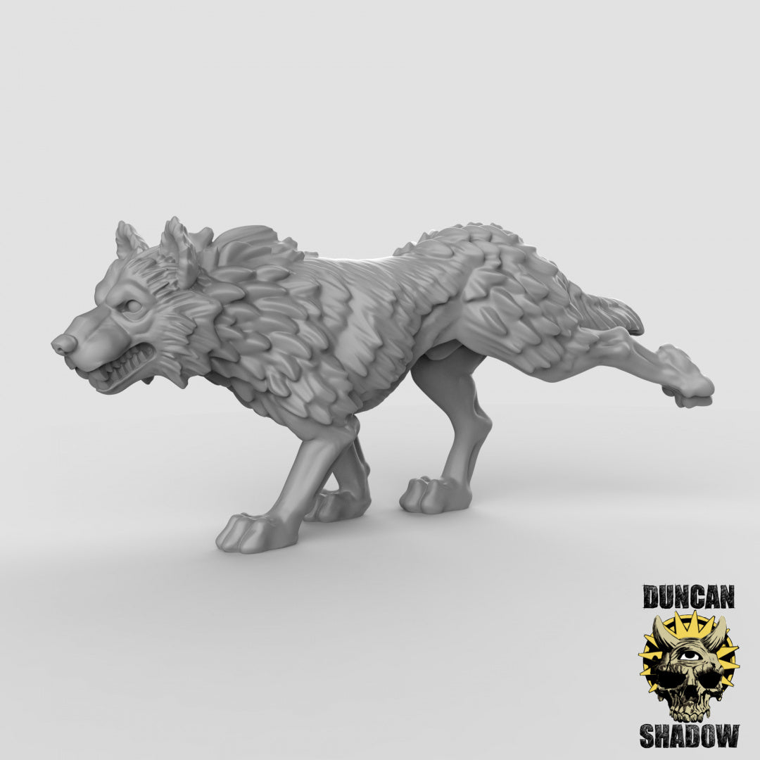 Wolves Resin Miniature for DnD | Tabletop Gaming