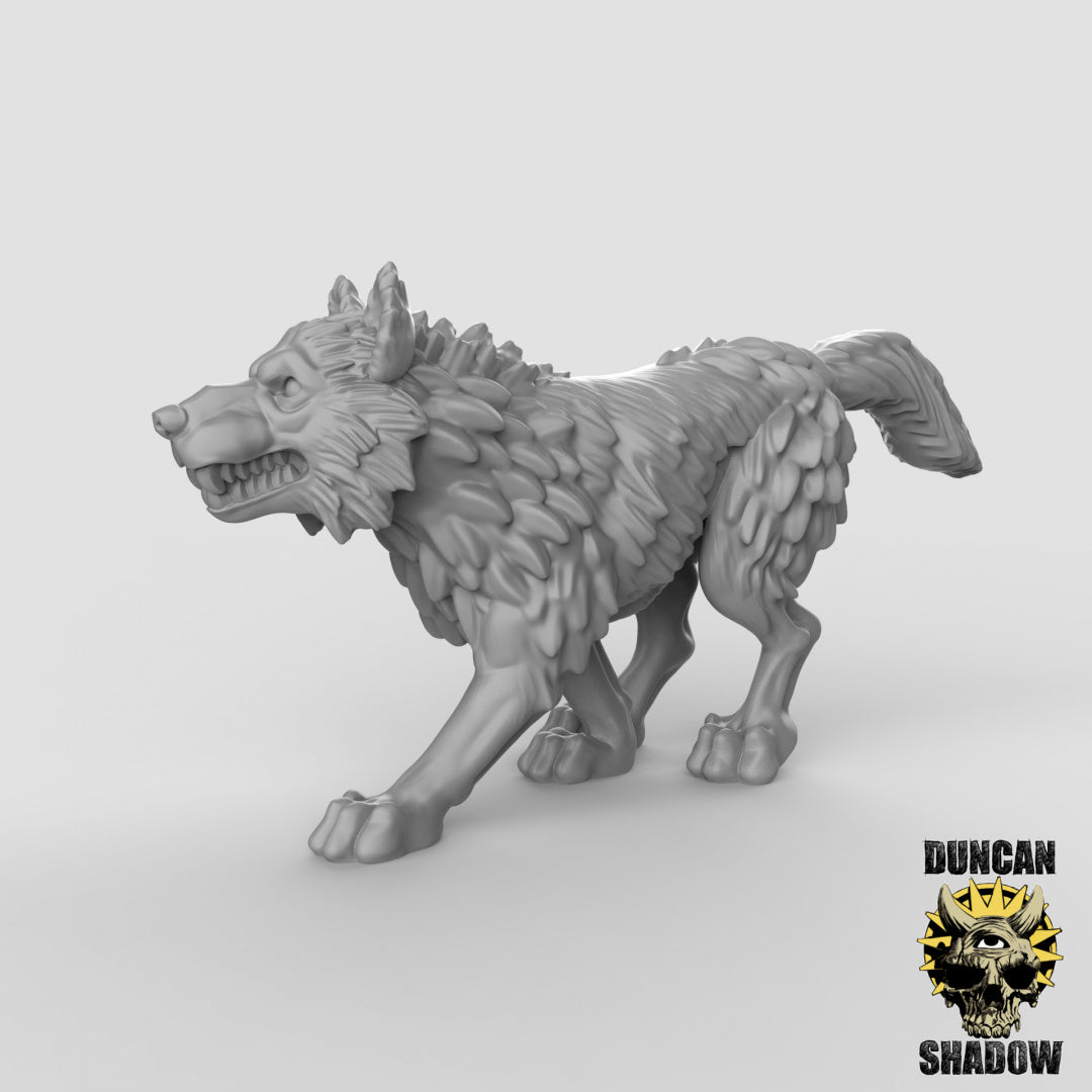 Wolves Resin Miniature for DnD | Tabletop Gaming