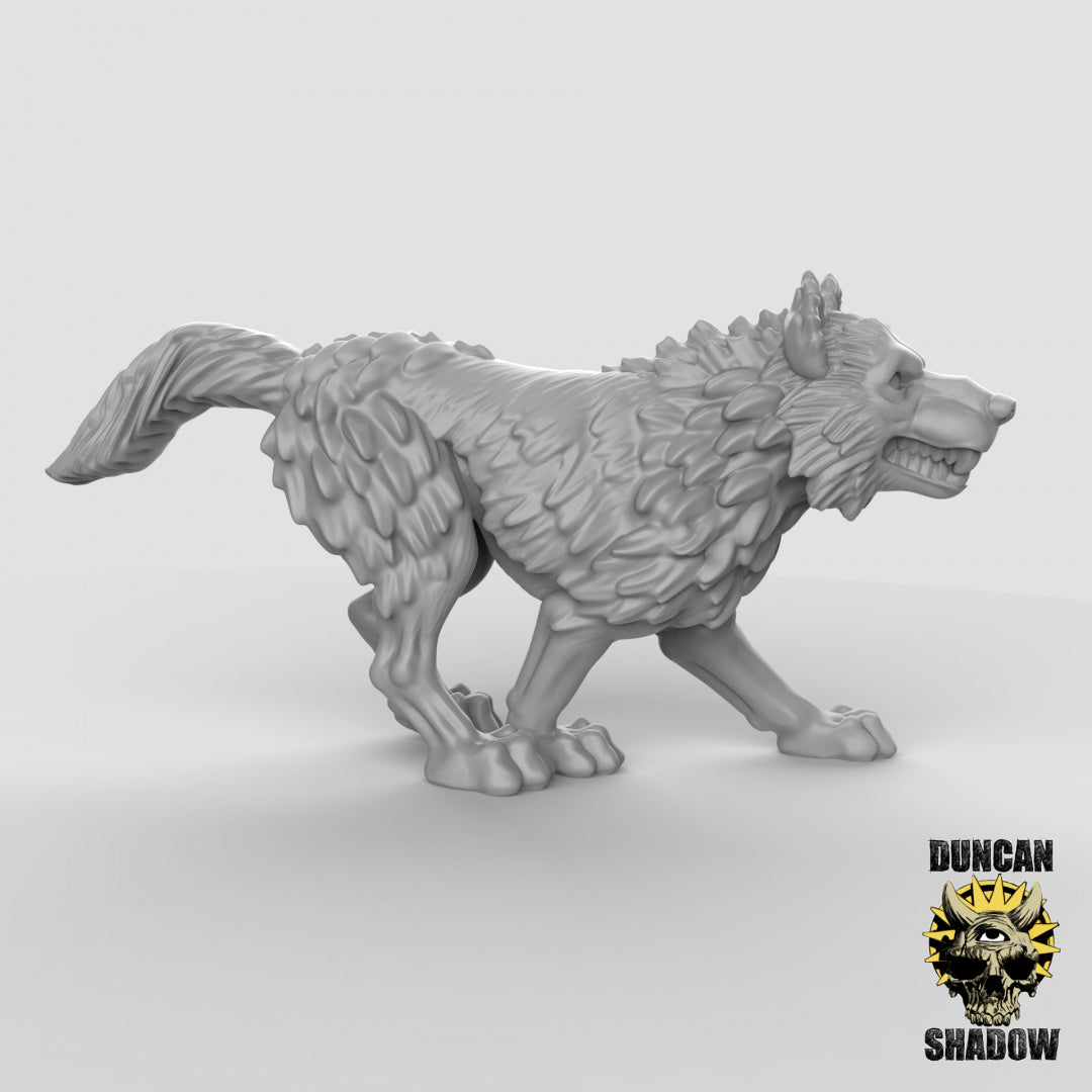 Wolves Resin Miniature for DnD | Tabletop Gaming