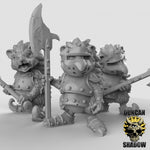 Hedgehogs with Halberds Resin 3D Models for Dungeons & Dragons & Board RPGs
