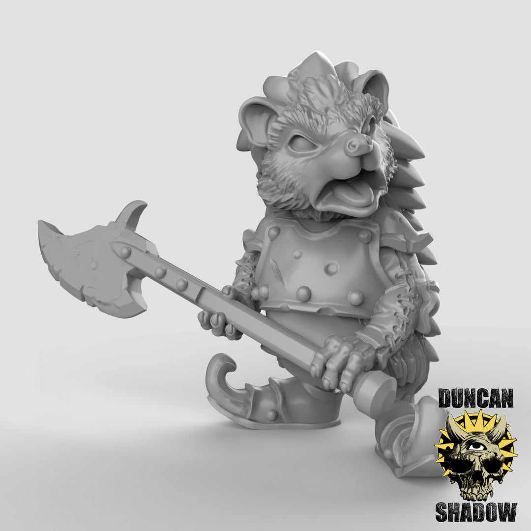 Hedgehogs with Halberds Resin 3D Models for Dungeons & Dragons & Board RPGs
