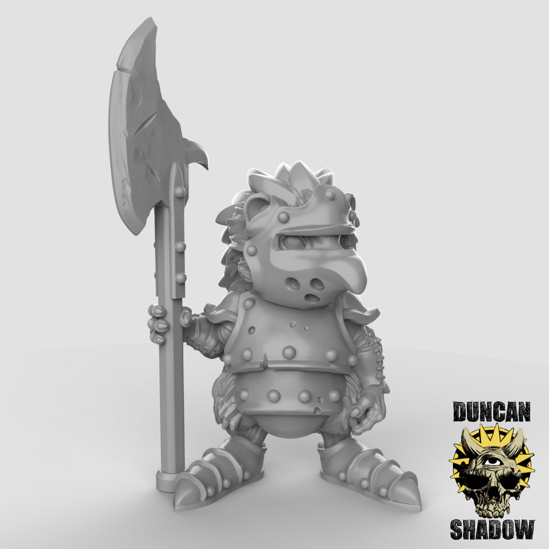 Hedgehogs with Halberds Resin 3D Models for Dungeons & Dragons & Board RPGs