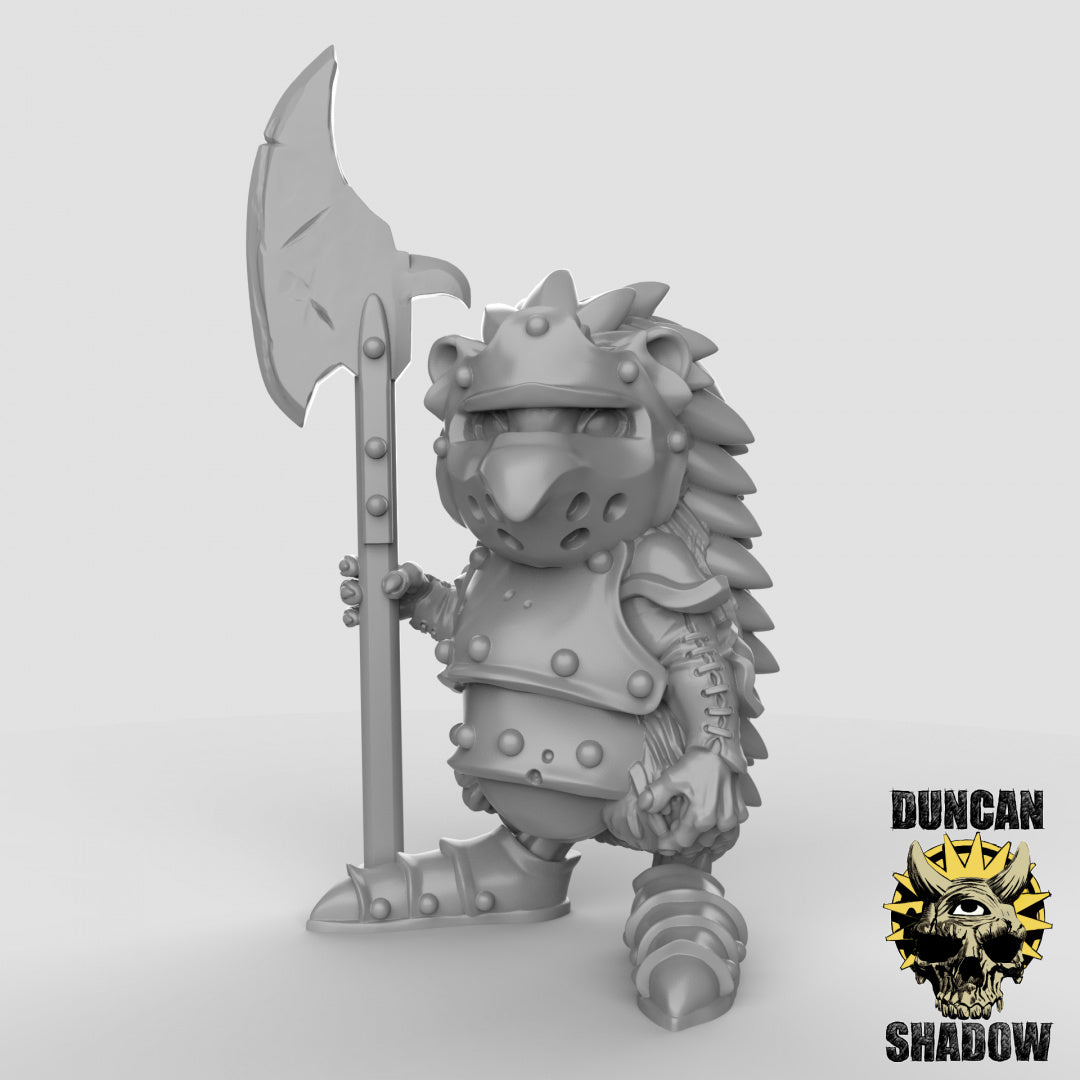Hedgehogs with Halberds Resin 3D Models for Dungeons & Dragons & Board RPGs
