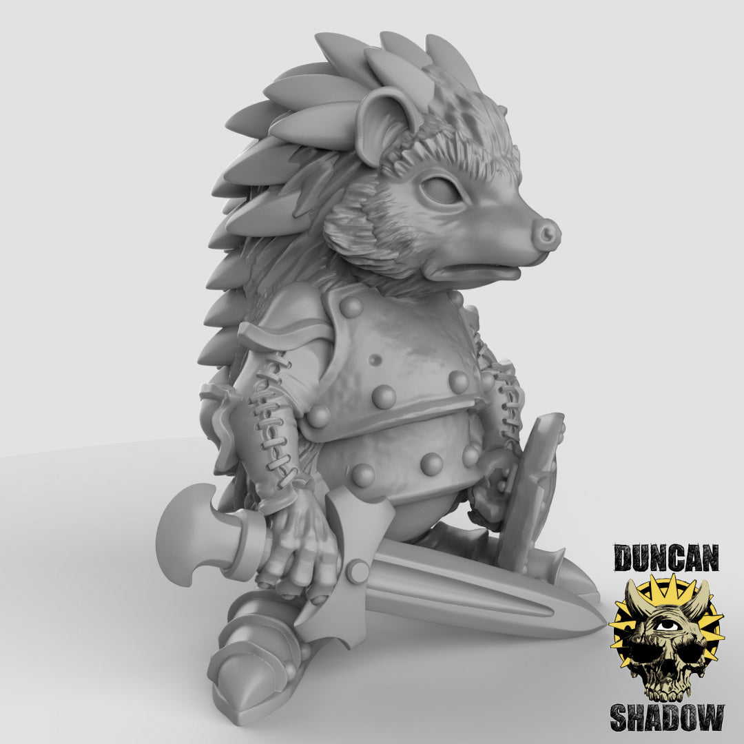 Hedgehog Warriors Resin 3D Models for Dungeons & Dragons & Board RPGs