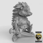 Hedgehog Warriors Resin 3D Models for Dungeons & Dragons & Board RPGs