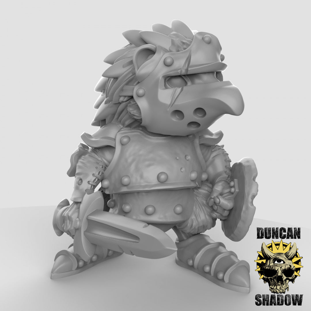 Hedgehog Warriors Resin 3D Models for Dungeons & Dragons & Board RPGs