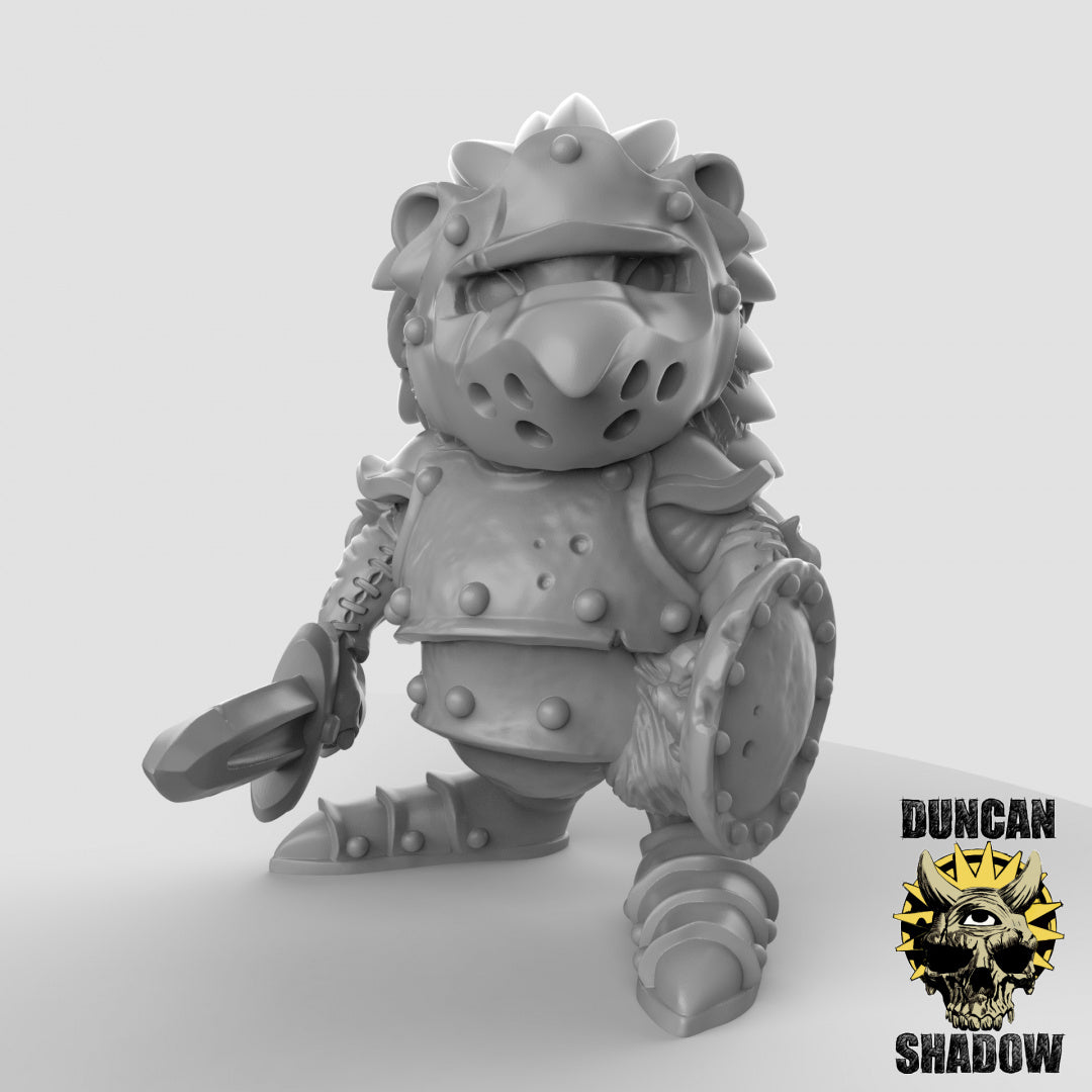 Hedgehog Warriors Resin 3D Models for Dungeons & Dragons & Board RPGs