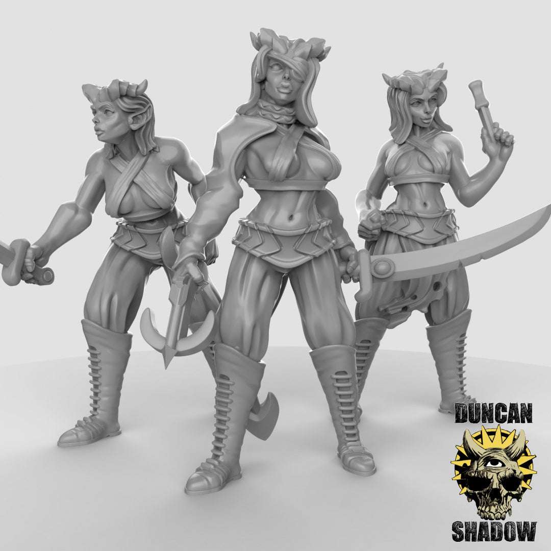 Tiefling Rogue female Resin Miniature for DnD | Tabletop Gaming