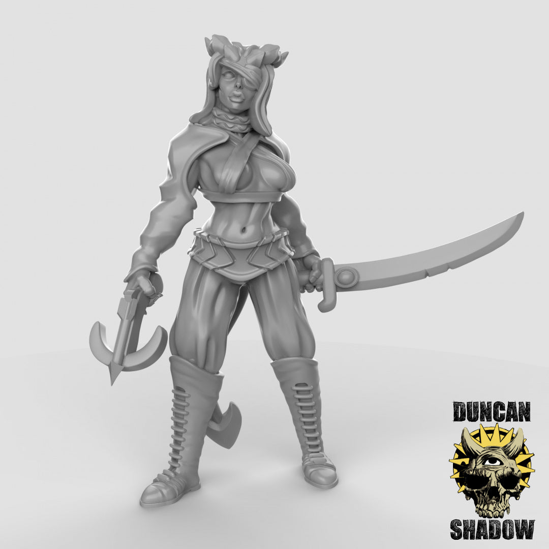 Tiefling Rogue female Resin Miniature for DnD | Tabletop Gaming