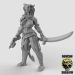 Tiefling Rogue female Resin Miniature for DnD | Tabletop Gaming