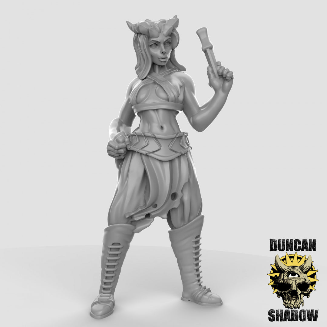 Tiefling Rogue female Resin Miniature for DnD | Tabletop Gaming
