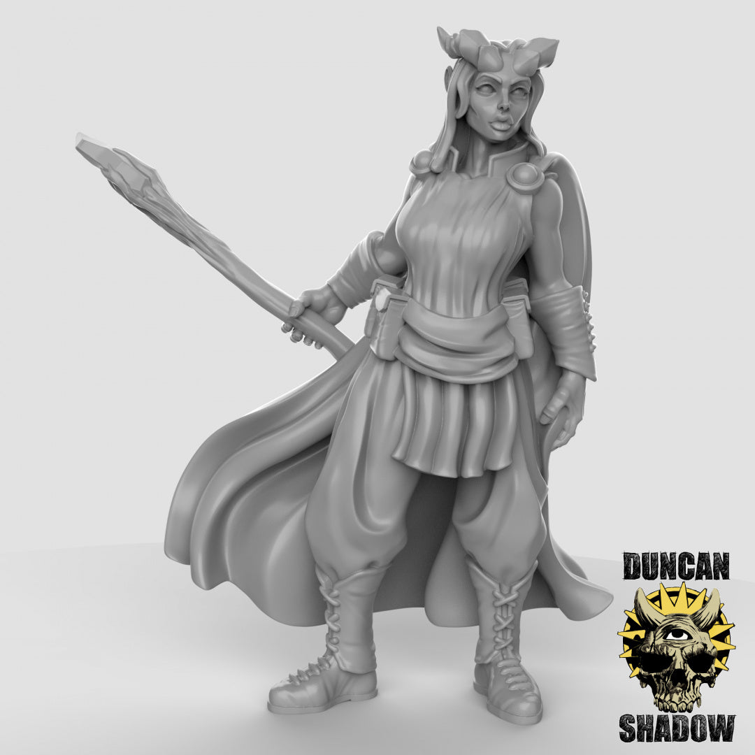 Tiefling Sorcerers Resin Miniature for DnD | Tabletop Gaming