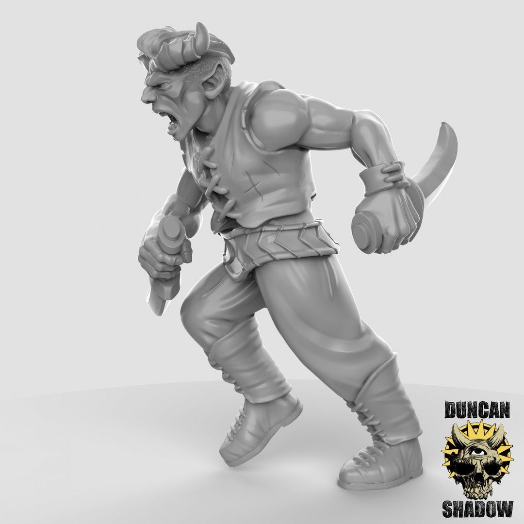 Tiefling Rogues Resin Miniature for DnD | Tabletop Gaming