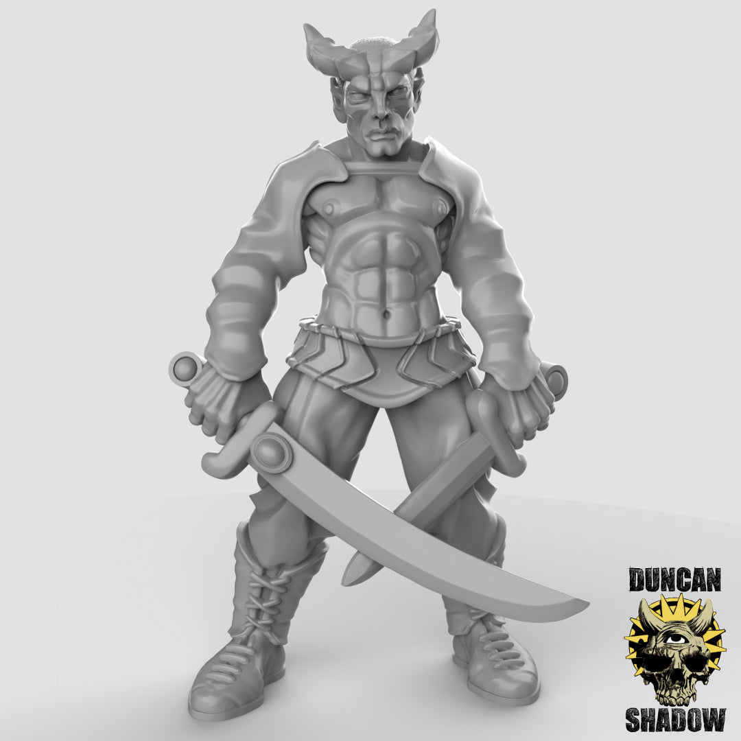 Tiefling Rogues Resin Miniature for DnD | Tabletop Gaming