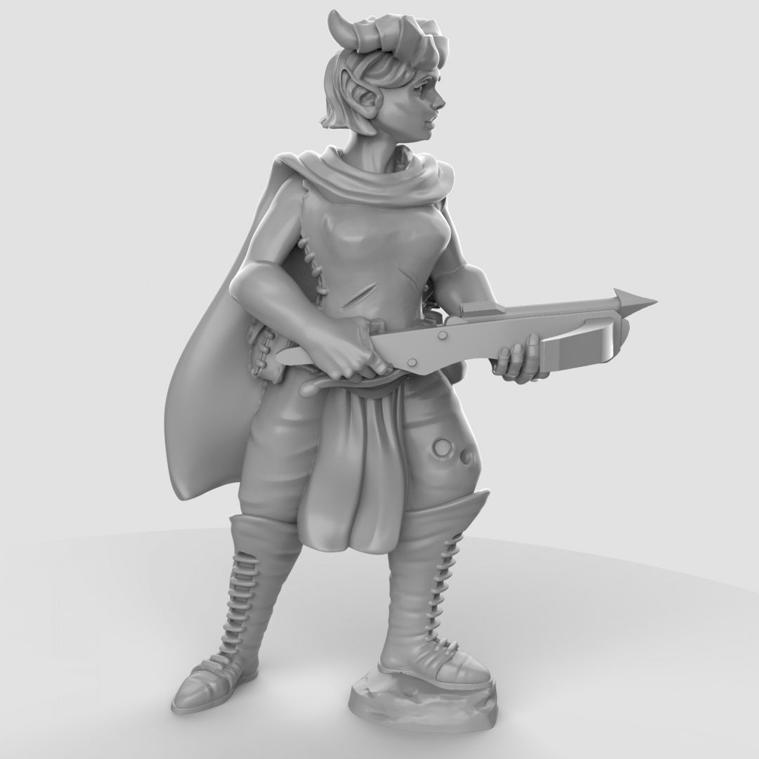 Tiefling with Crossbow Resin Miniature for DnD | Tabletop Gaming