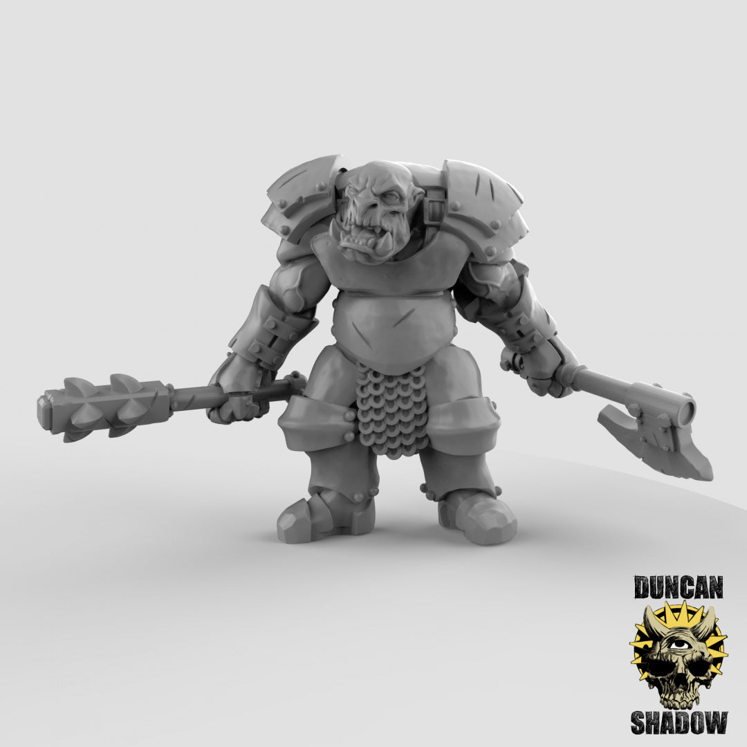 Armored Orcs Resin Miniature for DnD | Tabletop Gaming