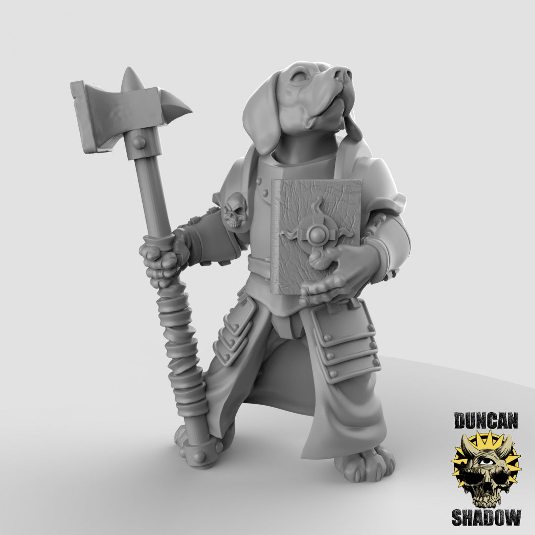 Beagle Clerics Resin 3D Models for Dungeons & Dragons & Board RPGs