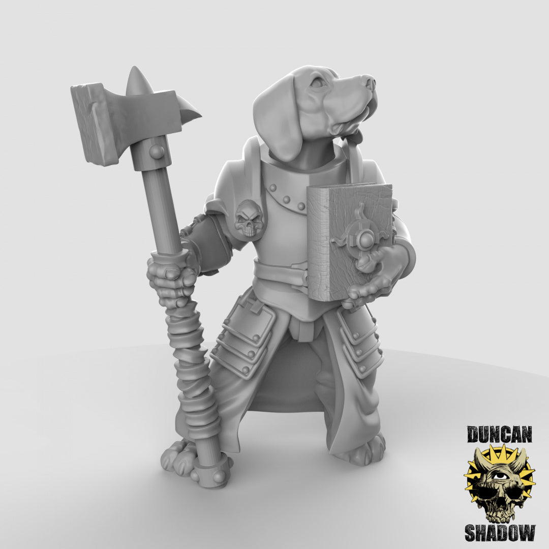 Beagle Clerics Resin 3D Models for Dungeons & Dragons & Board RPGs