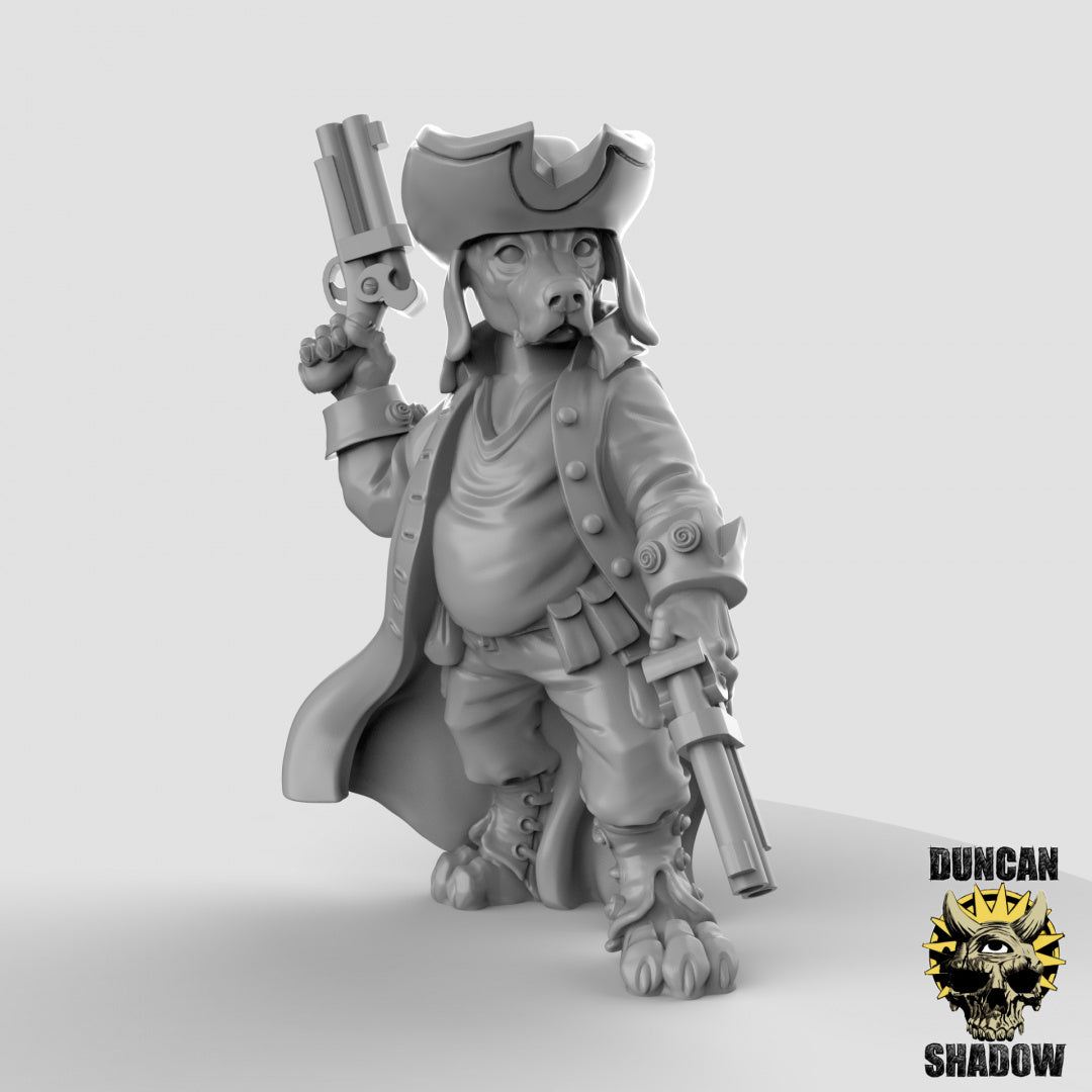 Beagle Gunslingers 3D Models for Dungeons & Dragons & Board RPGs by Duncan Shadow
