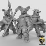 Corgi Fighters with Spears Resin Miniature for DnD | Tabletop Gaming