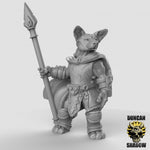 Corgi Fighters with Spears Resin Miniature for DnD | Tabletop Gaming