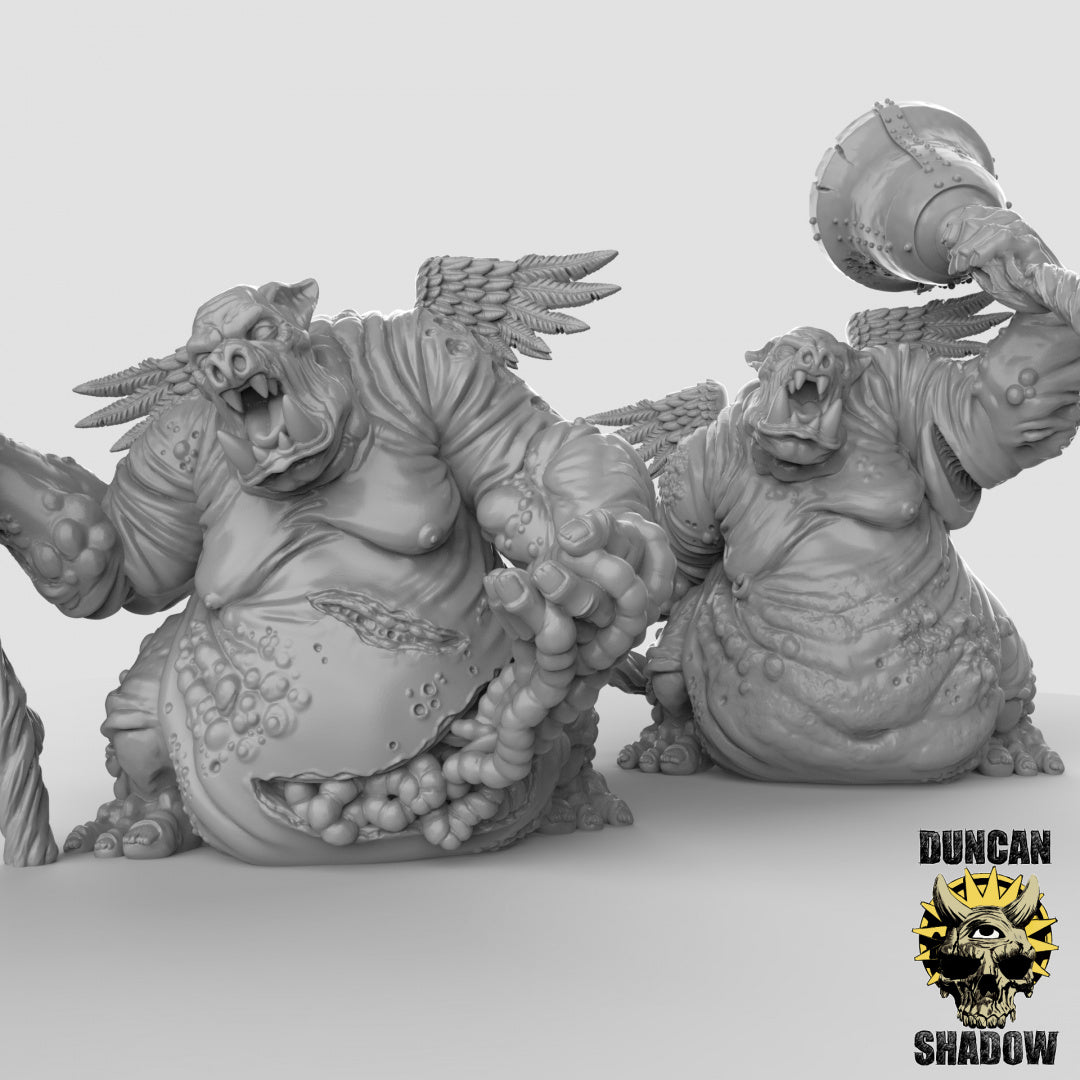 Nalfeshnee Demons (Pair) Resin Models for Dungeons & Dragons & Board RPGs