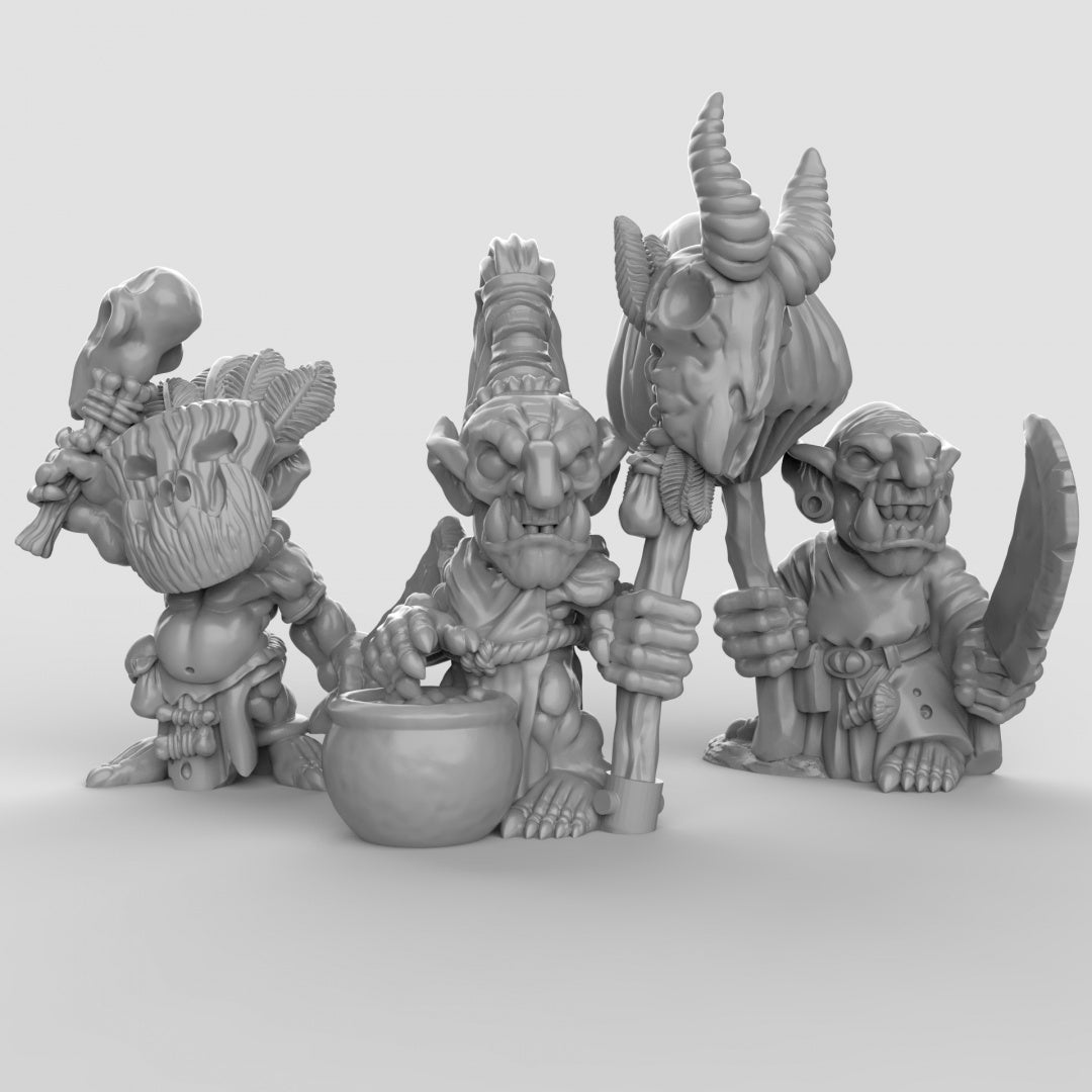 Goblin Shaman Resin 3D Models for Dungeons & Dragons & Board RPGs