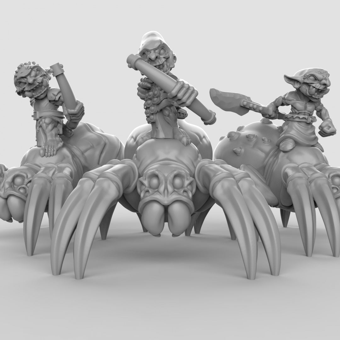 Goblin Spider Riders Resin 3D Models for Dungeons & Dragons & Board RPGs