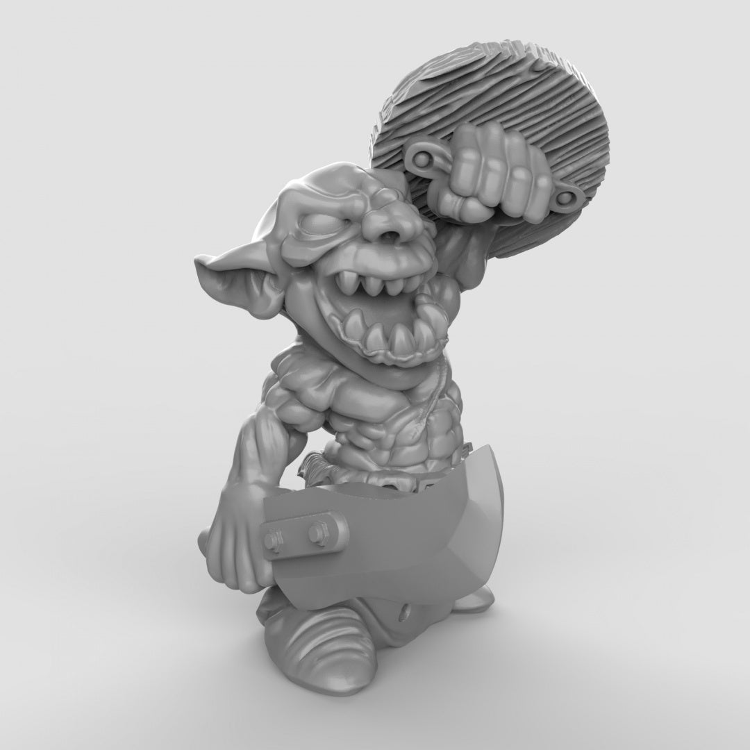 Goblins with Shields Resin 3D Models for Dungeons & Dragons & Board RPGs