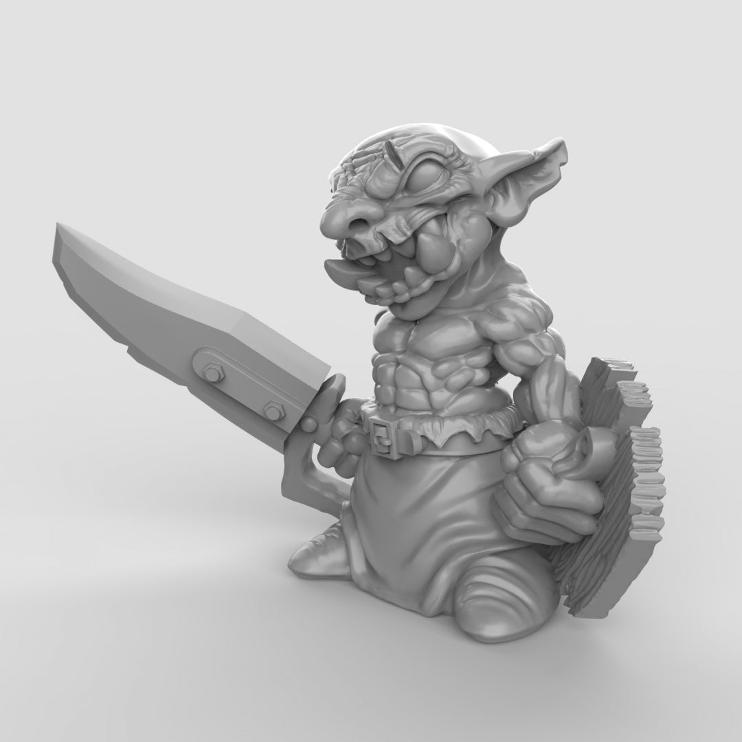 Goblins with Shields Resin 3D Models for Dungeons & Dragons & Board RPGs