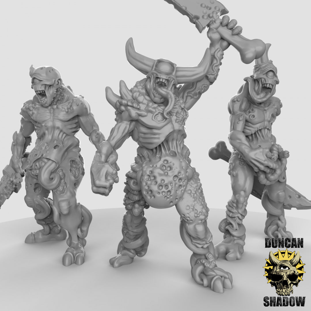 Plague Demons with Swords Resin Models for Dungeons & Dragons & Board RPGs