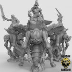 Plague Demons Riding Fly's Resin Models for Dungeons & Dragons & Board RPGs