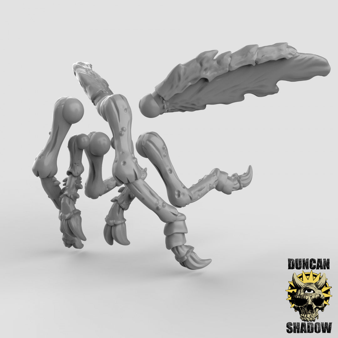 Plague Demons Riding Fly's Resin Models for Dungeons & Dragons & Board RPGs