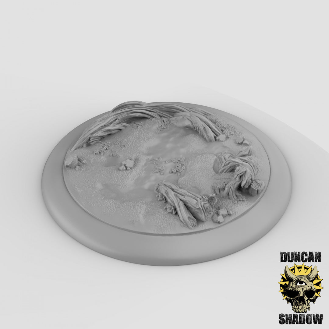 Woodland Lipped Bases Resin Models for Dungeons & Dragons & Board RPGs