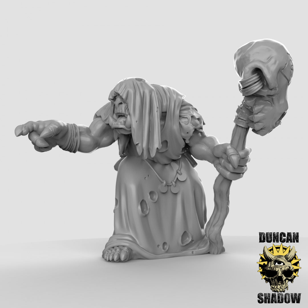 Orc Shamans Resin 3D Models for Dungeons & Dragons & Board RPGs