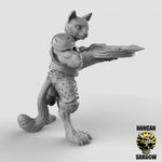 Cat Folk with Crossbows Resin Models for Dungeons & Dragons & Board RPGs