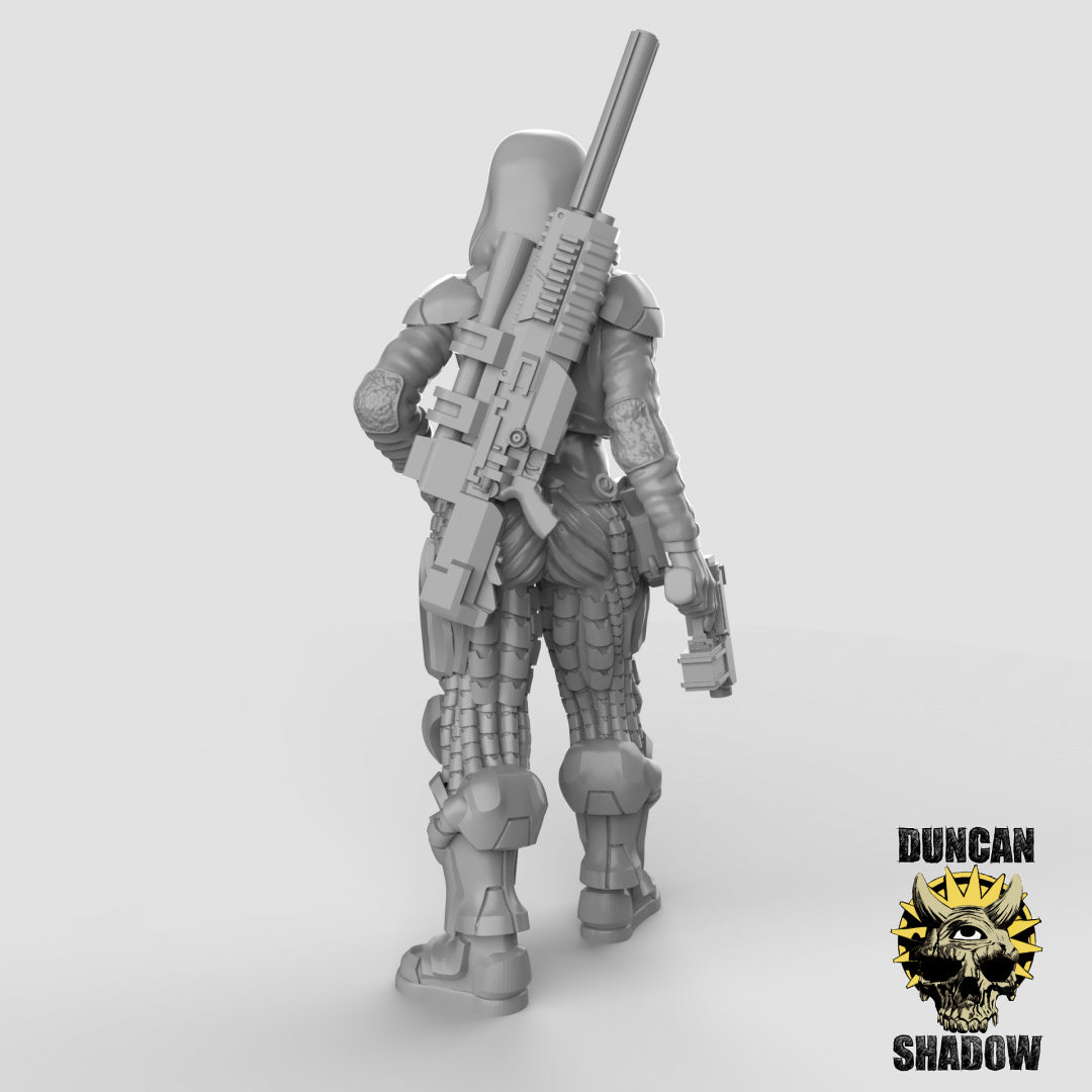 Female Sci Fi Character Resin Models for Dungeons & Dragons & Board RPGs