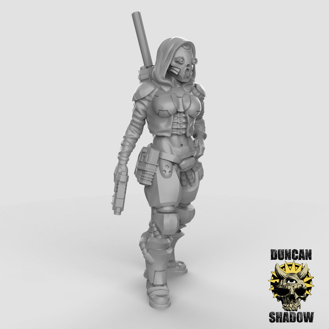 Female Sci Fi Character Resin Models for Dungeons & Dragons & Board RPGs