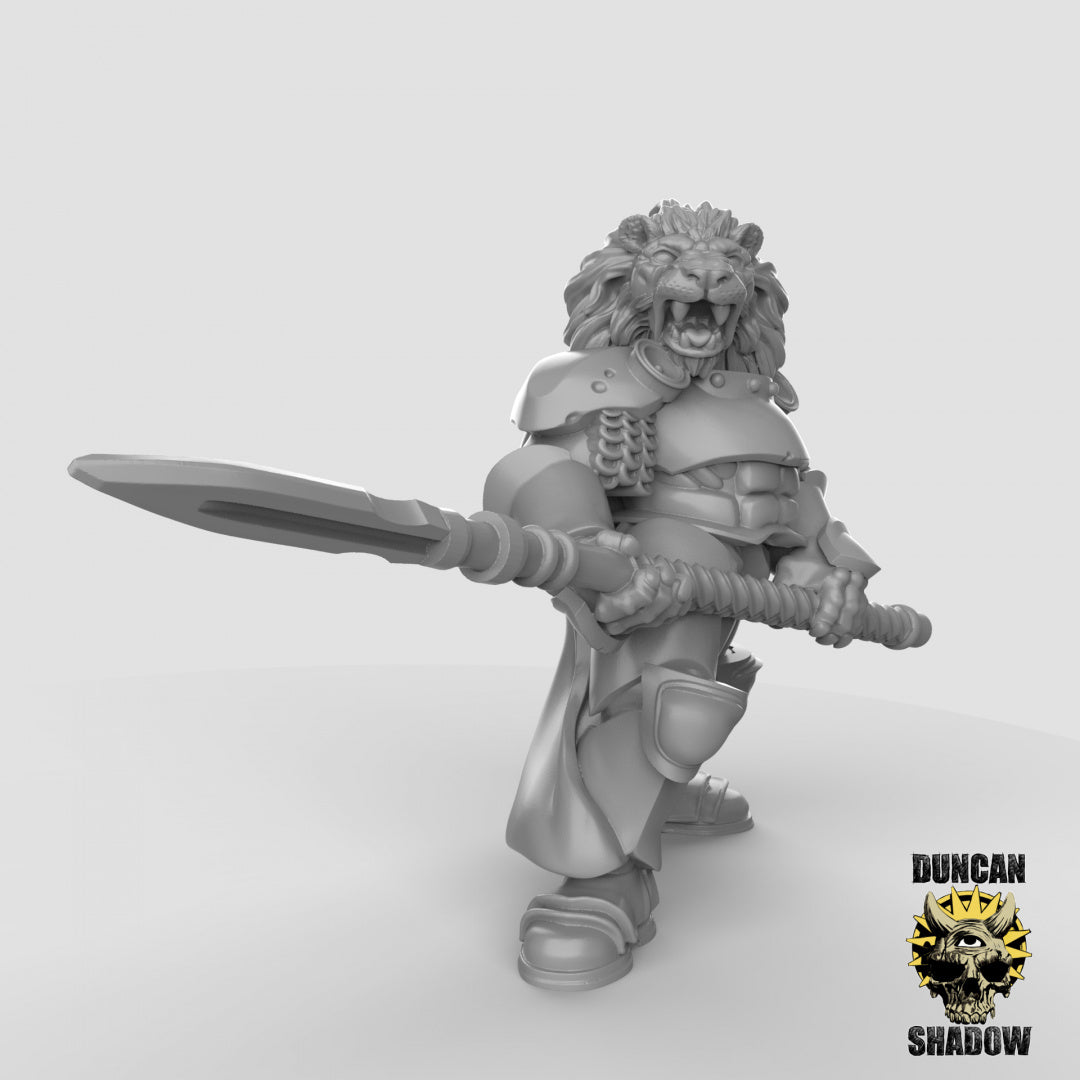 Lion Knights Resin Models for Dungeons & Dragons & Board RPGs
