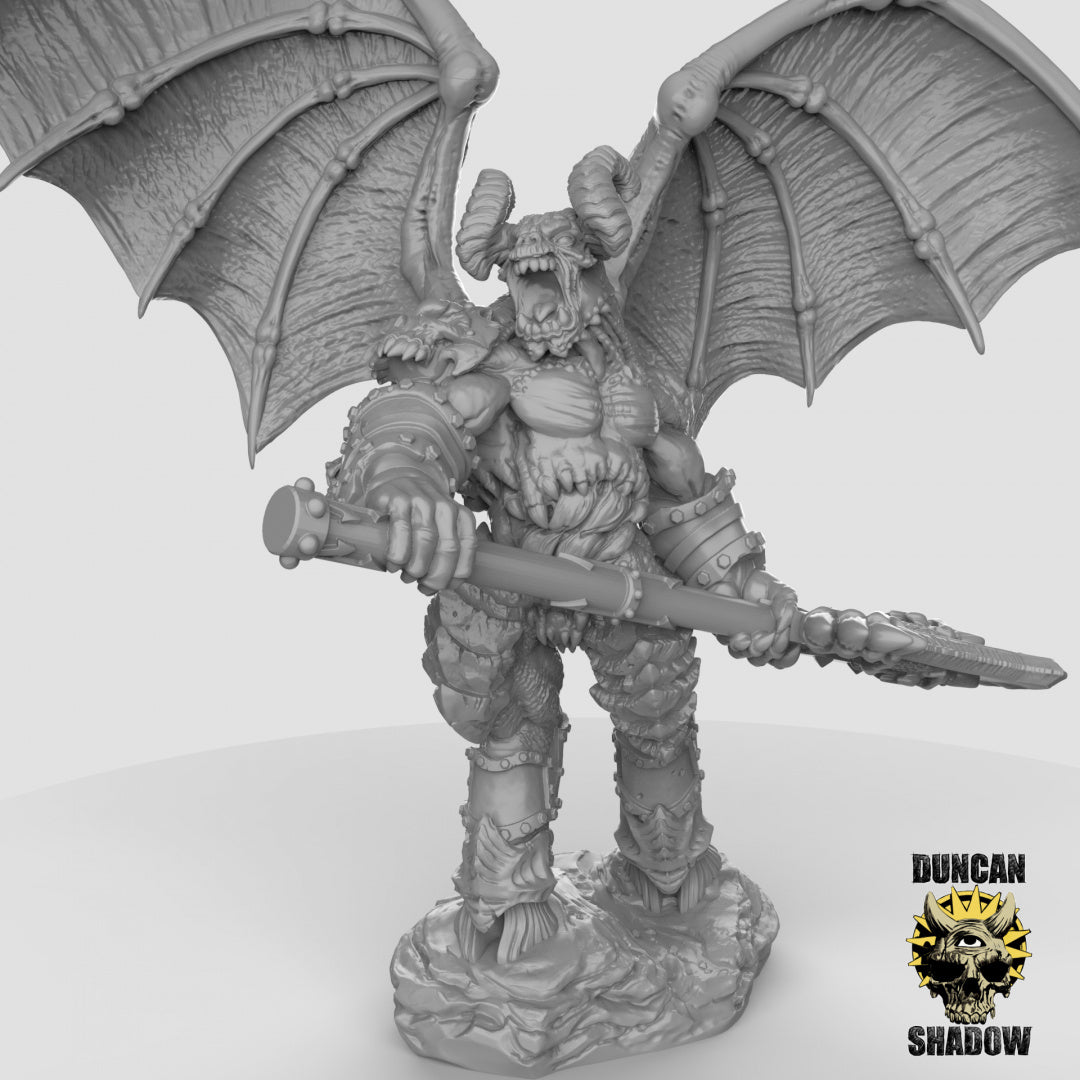 Balor with Axe Resin Miniature for DnD | Tabletop Gaming