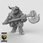 Minotaur with Double Handed Axes - Resin Miniature for DnD | Tabletop Gaming