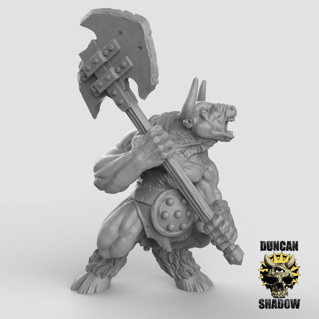 Minotaur with Double Handed Axes - Resin Miniature for DnD | Tabletop Gaming