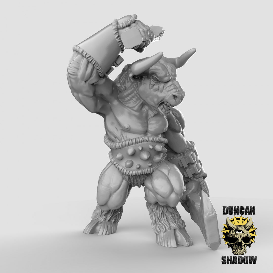 Minotaur with Hand Weapons Resin 3D Models for Dungeons & Dragons & Board RPGs