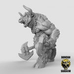 Minotaur with Hand Weapons Resin 3D Models for Dungeons & Dragons & Board RPGs