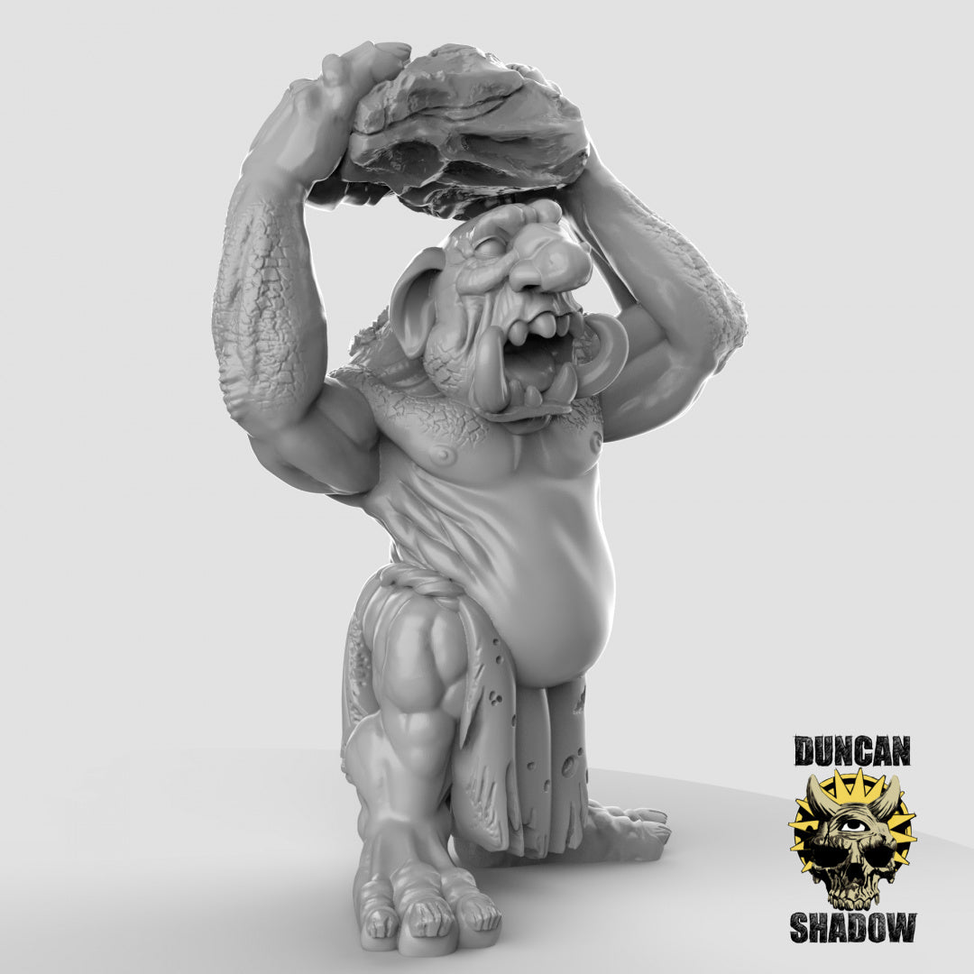 Stone Trolls Resin Miniature for DnD | Tabletop Gaming