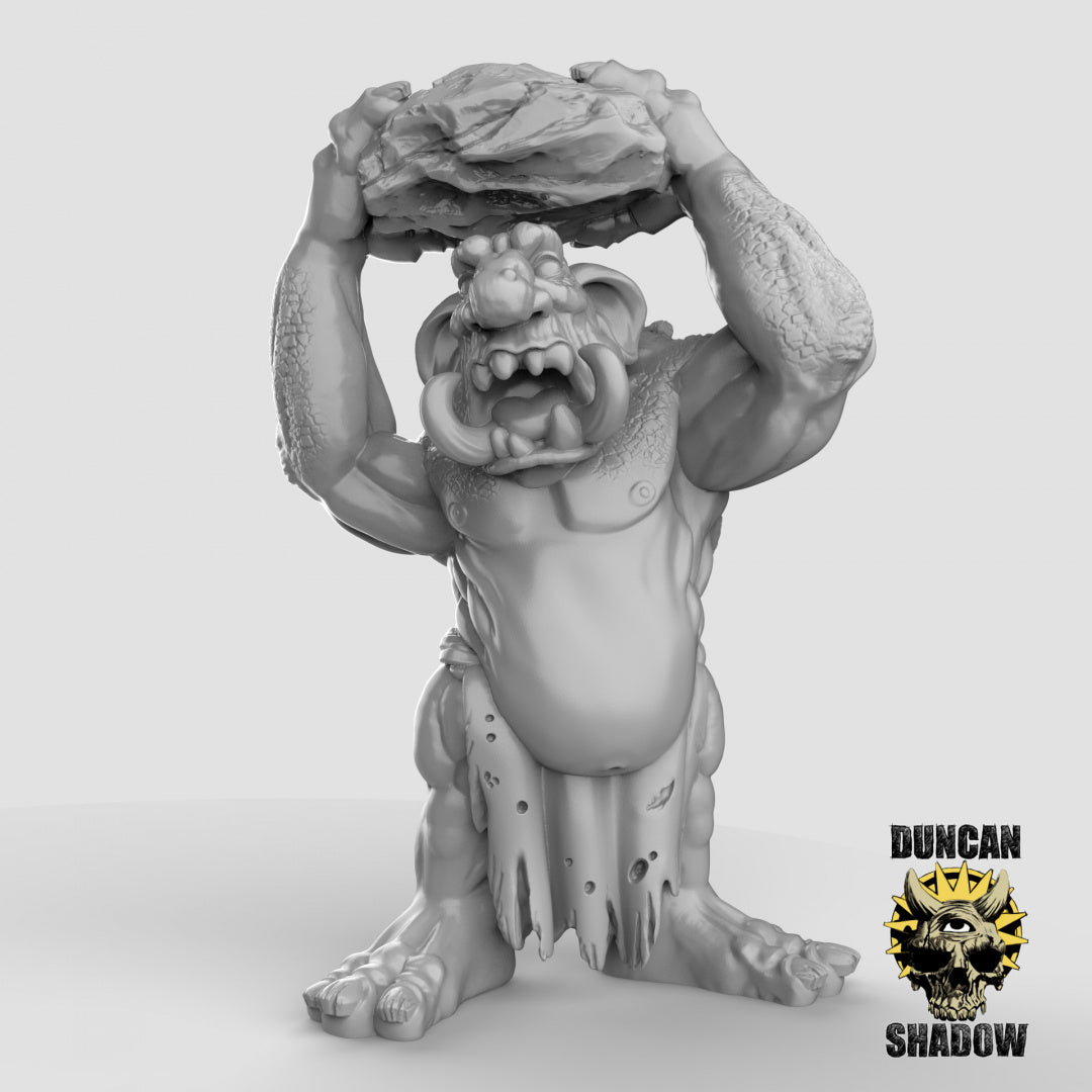 Stone Trolls Resin Miniature for DnD | Tabletop Gaming