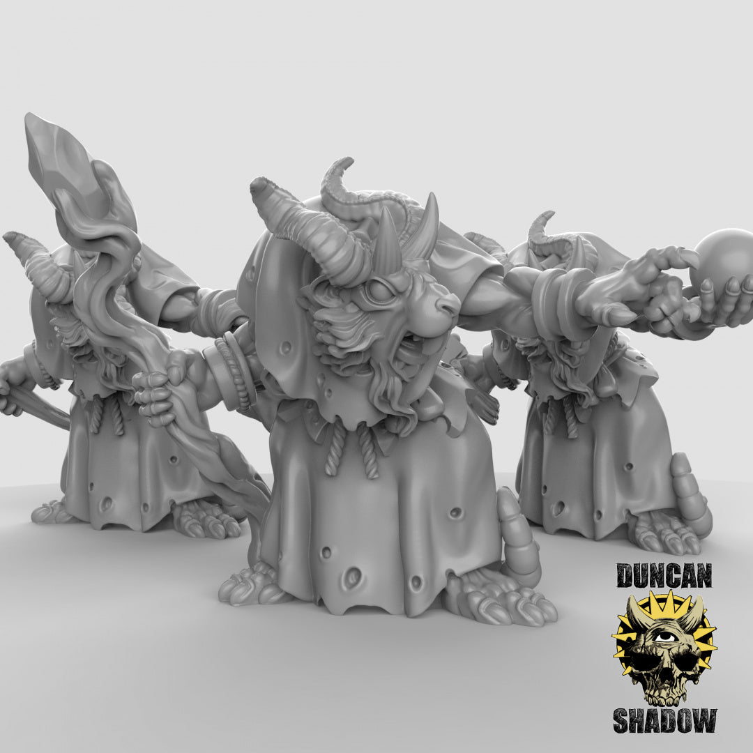 Rat Folk Shamans Resin Miniature for DnD | Tabletop Gaming