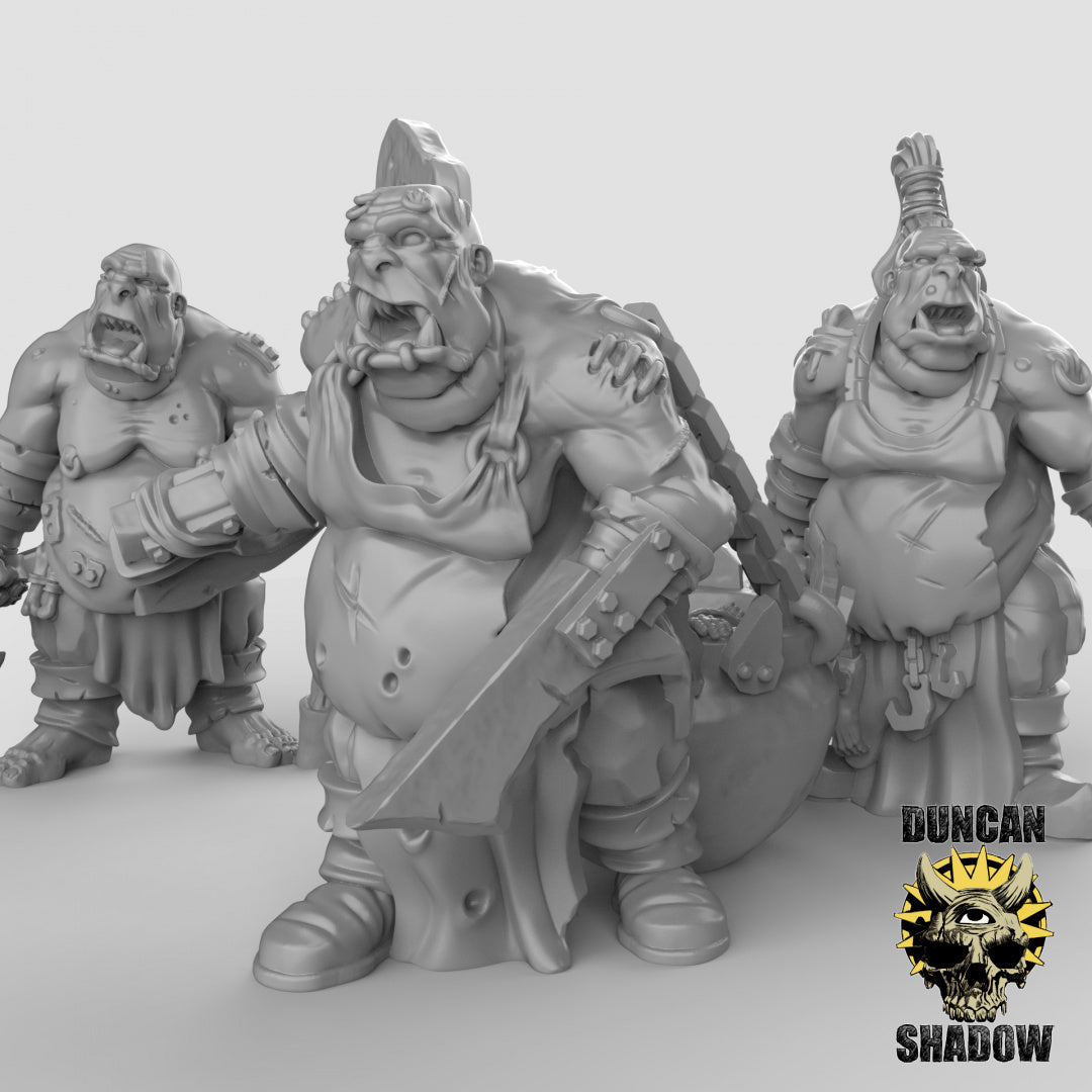 Ogre Butchers Resin 3D Models for Dungeons & Dragons & Board RPGs