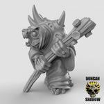 Plague Monks With Staves Resin 3D Models for Dungeons & Dragons & Board RPGs