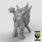 Plague Monks With Staves Resin 3D Models for Dungeons & Dragons & Board RPGs